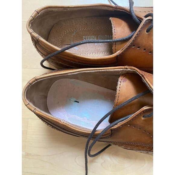 Stacy Adams NEW Men "Fallon" wing tip oxford shoe sz 9 BNWT flaw*missing insole - Picture 5 of 9